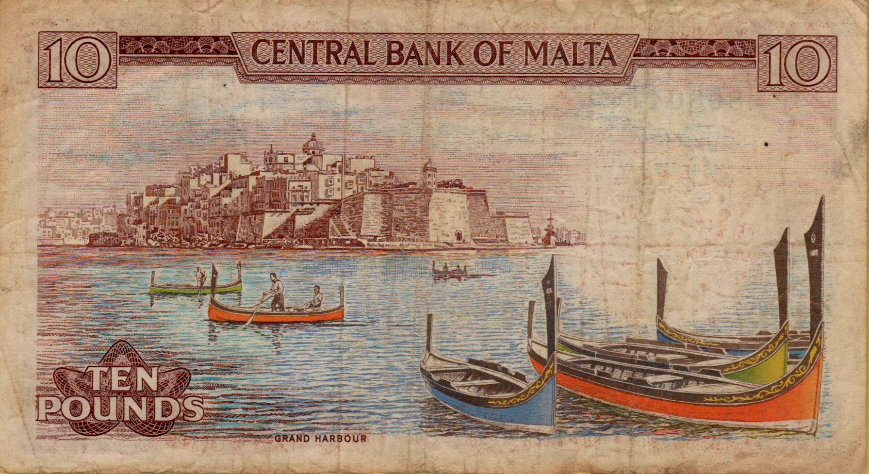 Malta 10 1973 VF+ P-33/D